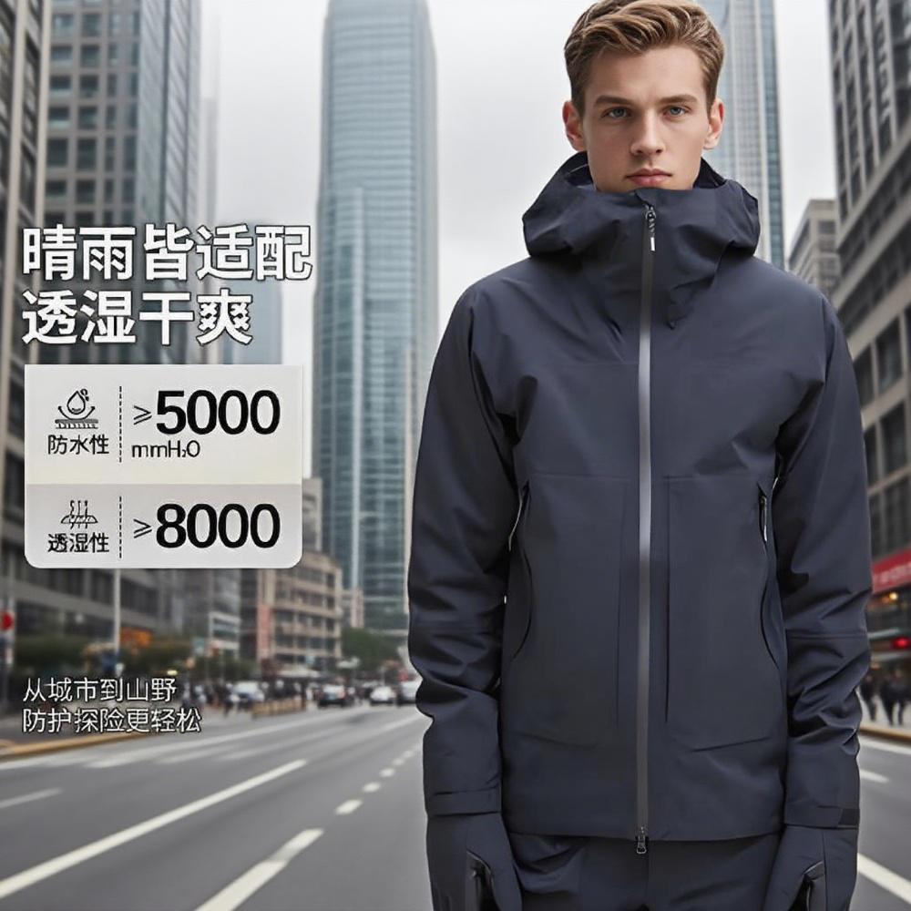 定制工作服選定制軟殼沖鋒衣拼色三合一